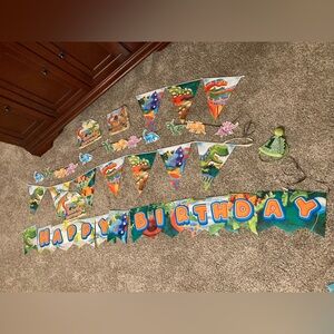 Boy Dinosaur Party Supplies Green Dinosaur Dino Themed Bday Party Decore